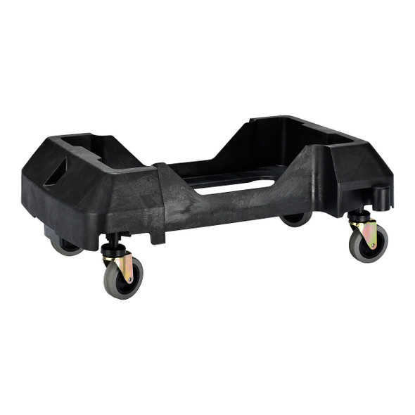 Alpine ALP477-DOLLY Trash Black Rectangular Can Dolly