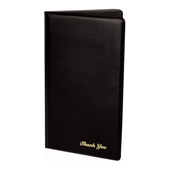 Thunder Group PCPC-1BL 5-3/4" x 9-1/2" Black Guest Check Presenter Thunder Group PCPC-1BL 5-3/4" x 9-1/2" Black Guest Check Presenter