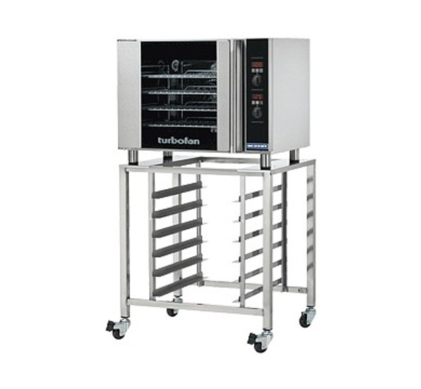 Moffat E31D4-SK2731U 4 Tray Half Size Electric Convection Oven Digital Control - with SK2731U Stand