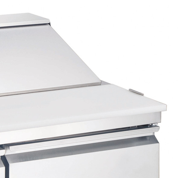 Omcan PT-CN-1778-HC 70" Refrigerated Prep Table, 3-Section, React Mount Omcan PT-CN-1778-HC 70" Refrigerated Prep Table, 3-Section, React Mount