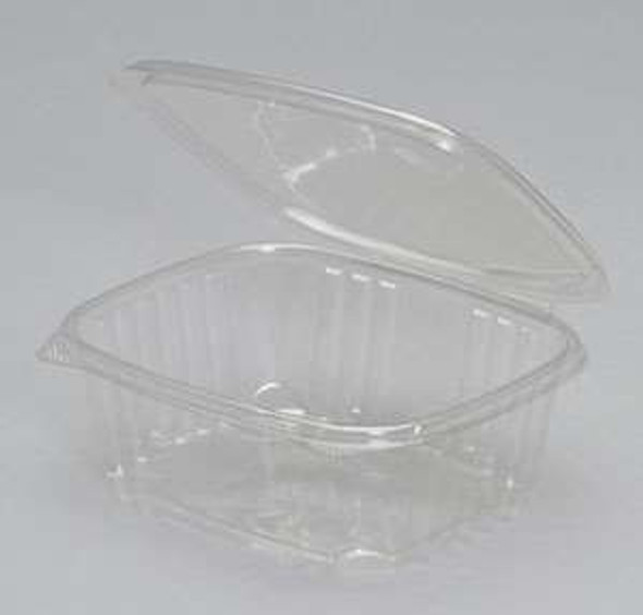 Genpak AD32 32 Oz. Clear Hinged Deli Container, 200/Case
