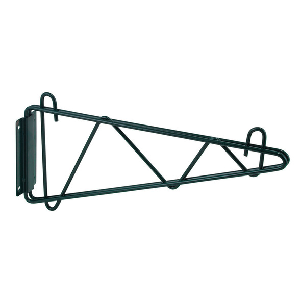 Winco VEXB-18 18" Green Epoxy Wire Shelf Wall Bracket