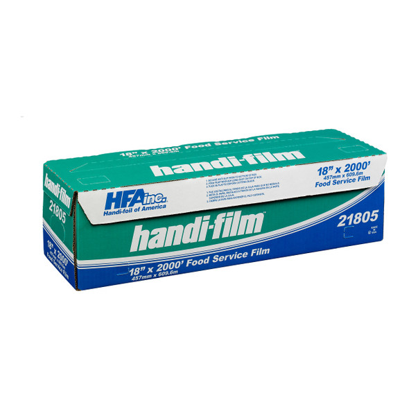 Handi-Foil 21805-S 18" x 2000' Plastic Film Wrap Roll with Slide Cutter