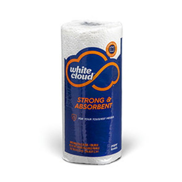 White Cloud 2-Ply Paper Towels, Select-A-Size, 24 Rolls/Case White Cloud 2-Ply Paper Towels, Select-A-Size, 24 Rolls/Case