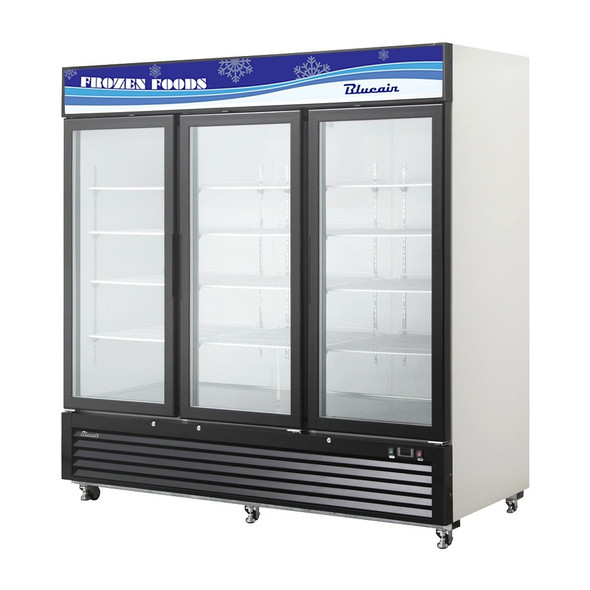 Blue Air BKGF72-HC Freezer Merchandiser, Three-Section, 72 cu. ft.