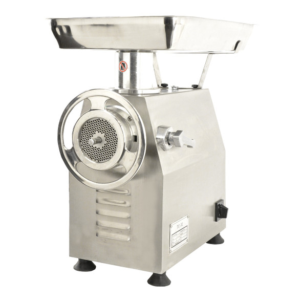Omcan MG-CN-0032-M #32 Heavy Duty Fan-Cooled Counter Style Meat Grinder with Microswitch, 2HP, 110V