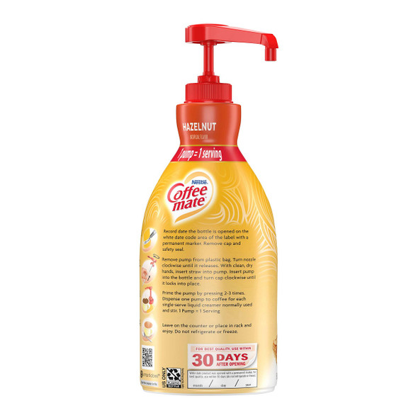 Coffee-Mate Hazelnut Pump Creamer, 50.7 Ounces