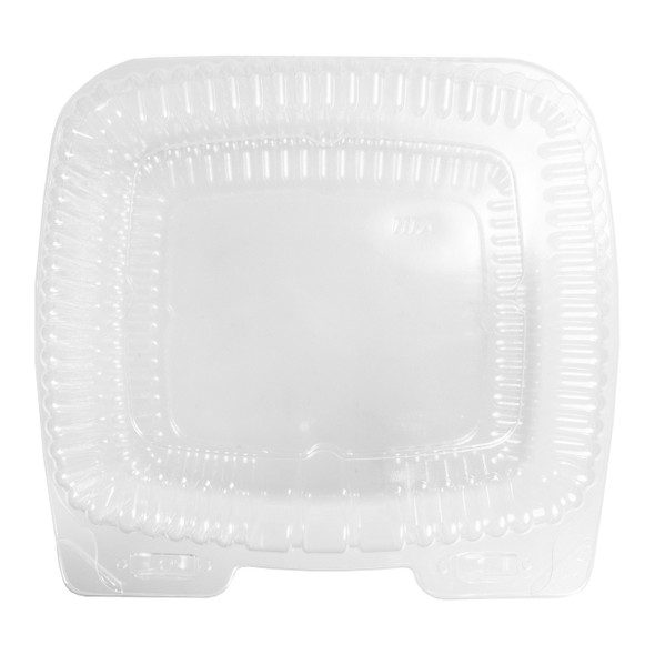 Handi-Lock Clear Hinged Container Shallow, 9" x 9" (250/Case)