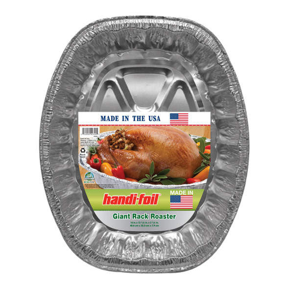 Handi-Foil Aluminum Oval Roaster, Extra Large (Each) Handi-Foil Aluminum Oval Roaster, Extra Large (Each)