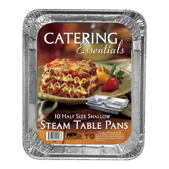 Handi-Foil Half Size Shallow Aluminum Pans (10/Pack)