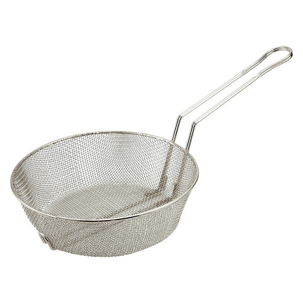Winco MSB-12F Culinary Basket, 12" dia. x 3" Deep, Fine Mesh Winco MSB-12F Culinary Basket, 12" dia. x 3" Deep, Fine Mesh