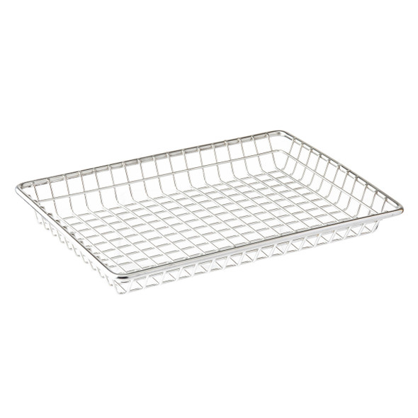 Tablecraft 10521 Stainless Steel Wire Serving Basket, 9" x 7" x 1-1/8"