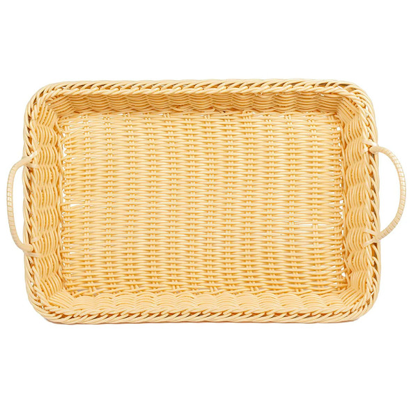GET WB-1524-N 18" x 12.25" Rectangular Basket with Handles, Natural