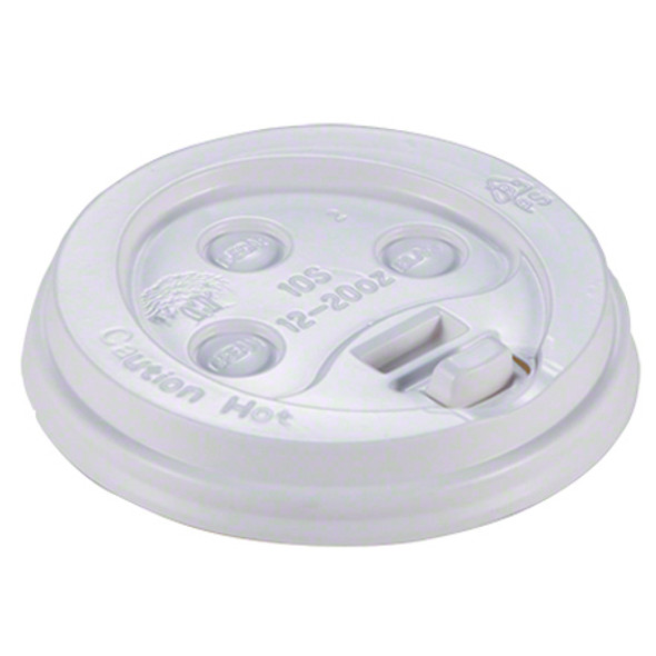 Empress E1020-DLW White Dome Lid for 10-20oz Paper Hot Cup, 1000/Case