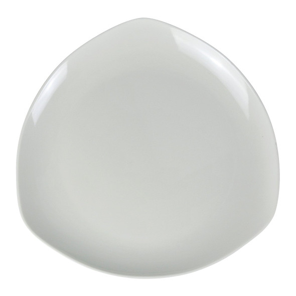 Yanco MD-608 Milando 8" Triangular Melamine Plate, White (48/Case)