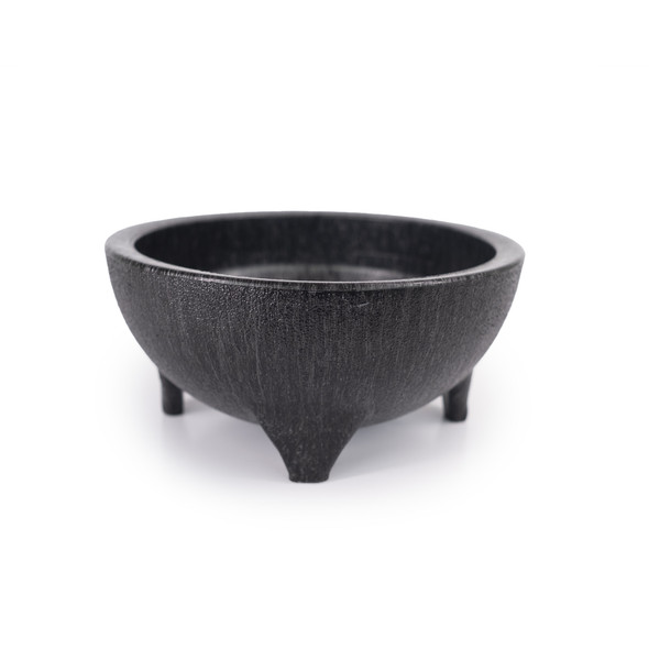 HS Inc. NHS1021-CH Plastic Molcajete "Super", 56 oz., 7-1/4" Dia., Charcoal