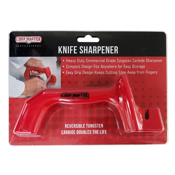 CHEFMASTER 90231 Knife Sharpener, Single Stage, Handheld