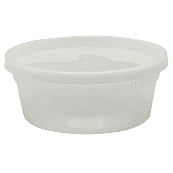 Empress Combo Plastic Container & Lid 8 Oz. (240/Case)