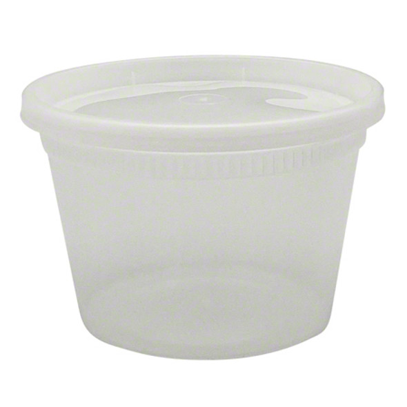 Empress Combo Plastic Container & Lid 16 Oz. (240/Case)
