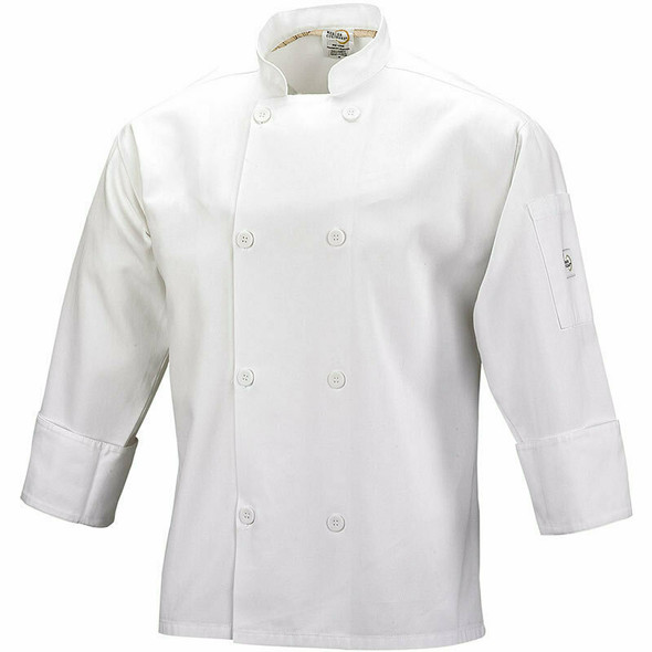 Mercer M60010WH1X Millennia Unisex Cook Jacket, White, X-Large