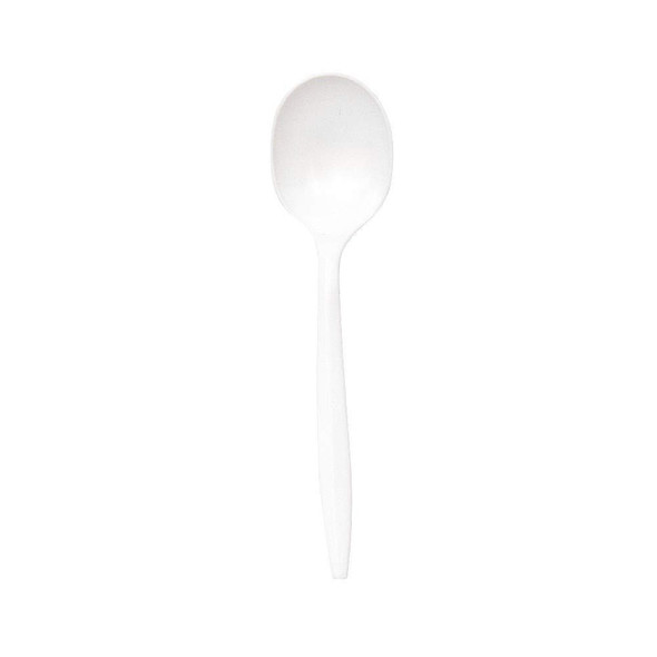 Empress E181004 White Heavy Weight Polystyrene Soup Spoon (1000/Case)