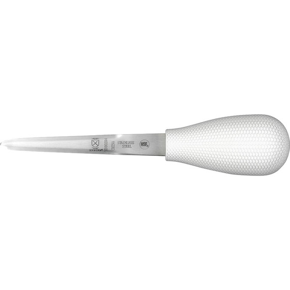 Mercer M33029A Oyster Knife, Boston Style, 4", Rounded Blade, Poly Handle