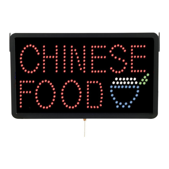 Aarco CHI09L "Chinese Food" LED Sign, 13" x 22" Aarco CHI09L "Chinese Food" LED Sign, 13" x 22"