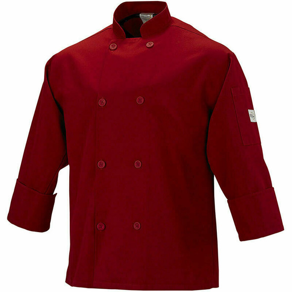 Mercer M60010RD2X Millennia Unisex Cook Jacket, Red, 2X-Large