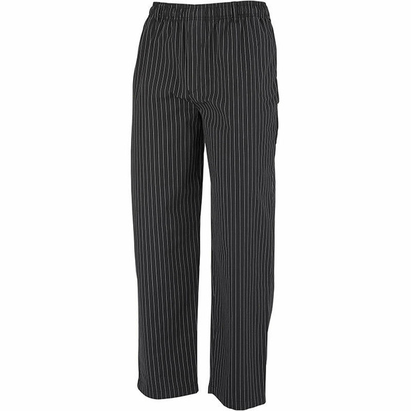 Mercer M60030BFPL Millennia Unisex Cook's Pants, Pinstripe, Large