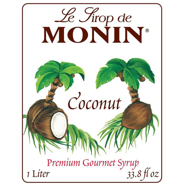 Monin Coconut Syrup, 1 Liter