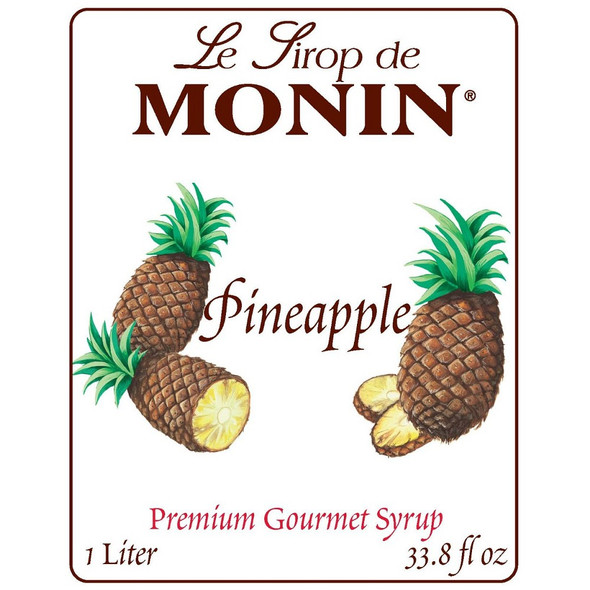 Monin Pineapple Syrup, 1 Liter