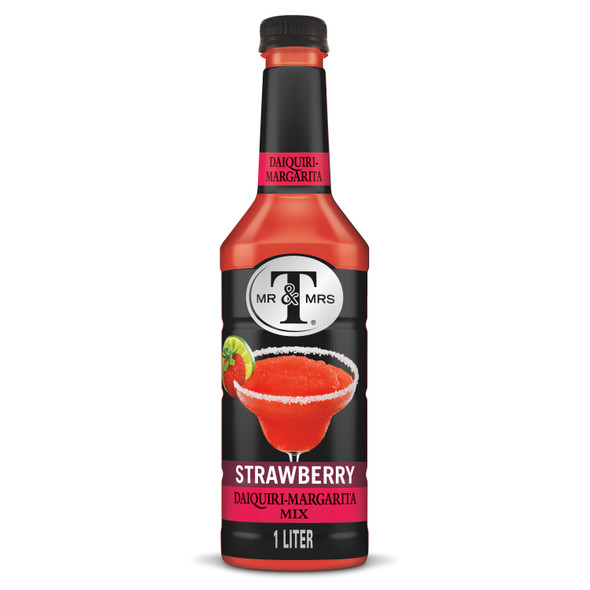 Mr & Mrs T Strawberry Daiquiri Margarita Mix, 1 Liter