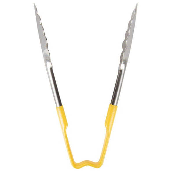Vollrath 4780650 Utility Tongs, One-Piece, 6", Yellow Handle