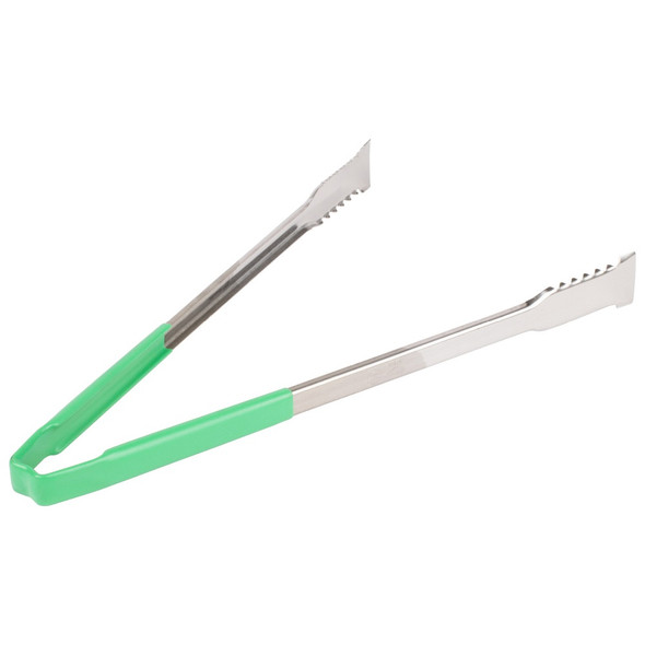 Vollrath 4791670 VersaGrip Tongs, One-Piece, 16", Green Handle