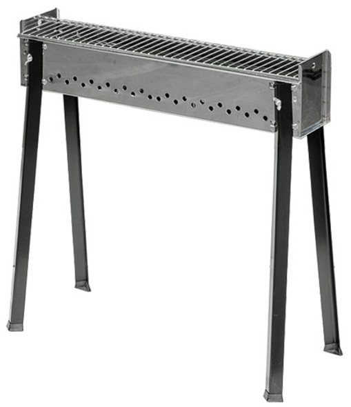 Omcan CE-IT-0230 Stainless Steel Charcoal Kebab Grill, 25.6"  x 11.4"