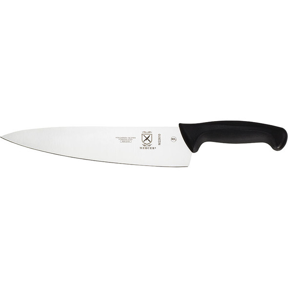 Mercer Culinary M22610 Millennia Chef's Knife, 10", Black Handle