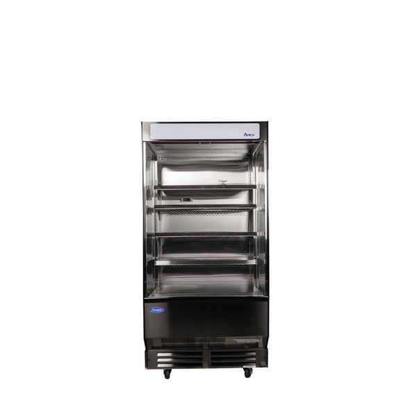 Atosa AOM-40B Open Air Merchandiser, Black Exterior, 20.6 Cu. Ft.