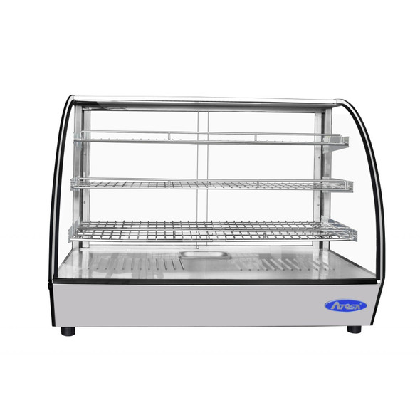Atosa CHDC-56 Countertop Heated Curved Display Case (5.6 Cu. Ft.)