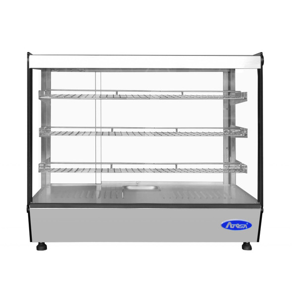 Atosa CHDS-53 Countertop Heated Square Display Case (5.3 Cu. Ft.)