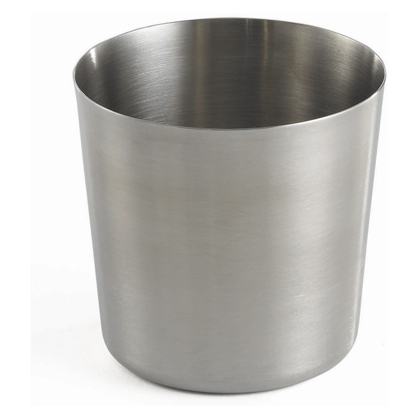 Tablecraft AC885S Fry Cup, 14 oz., 3-3/8" dia. x 3-3/8", Round, Brushed