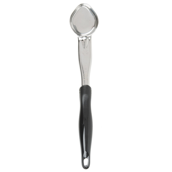 Vollrath 6412120 One Piece Heavy-Duty Spoodle, 1 oz., Solid Oval Bowl, Black Handle