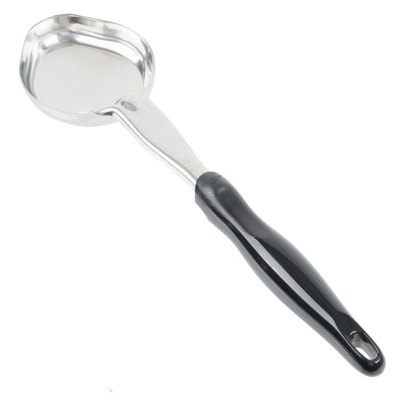 Vollrath 6412520 One Piece Heavy-Duty Spoodle, 5 oz., Solid Oval Bowl, Black Handle