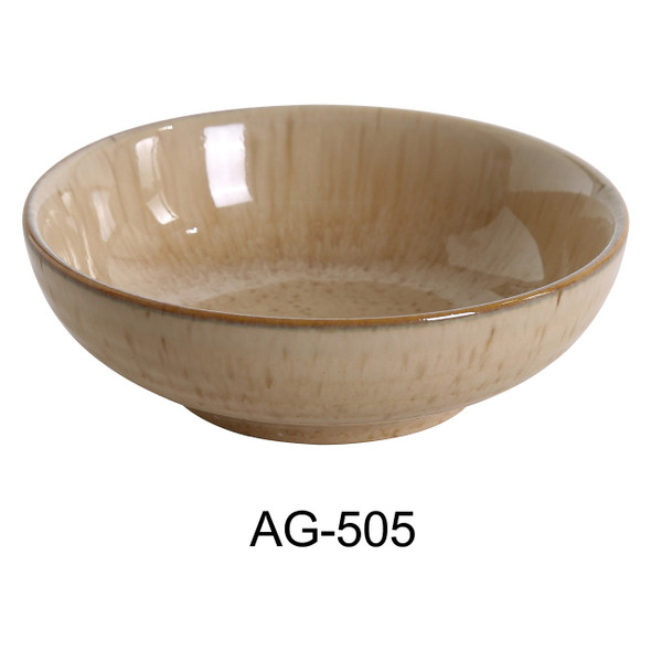 Yanco AG-505 5" x 1.5" Agate Porcelain Bowl, 8 OZ, 36/Case