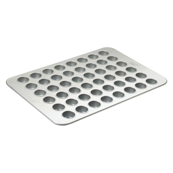 Winco HMF-48T Glazed Aluminized Steel Muffin Pans, 2.1 Oz., 48 Cups Mini