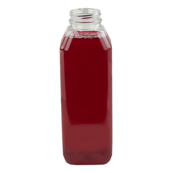US Plastic 70499 Clear PET Square Beverage Bottle, 16 Ounce (12pcs/pkg)