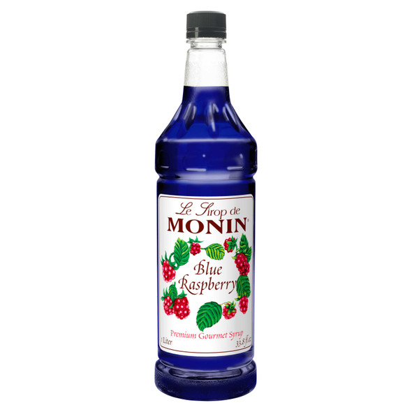 Monin Blue Raspberry Syrup, 1 Liter