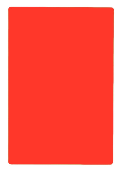Tablecraft CB1824RA Cutting Board, 18" x 24" x 1/2", Poly, Red