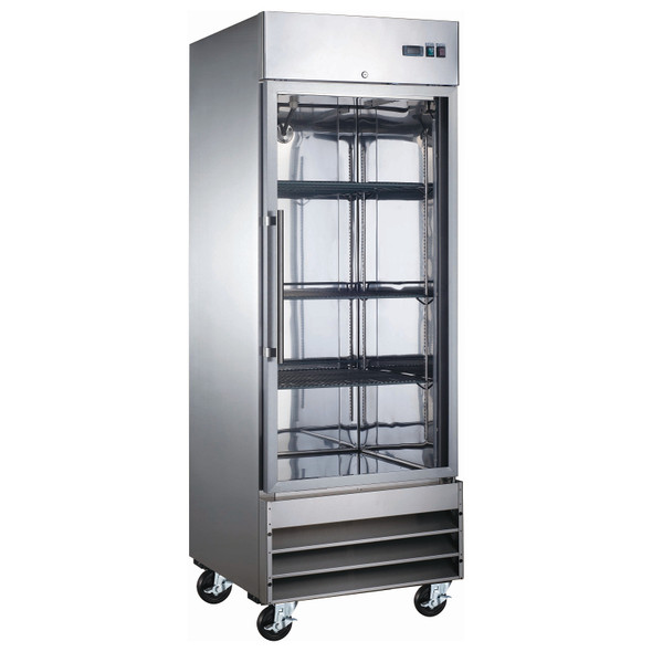 Adcraft USFZ-1D-G 29" Glass Door Reach-In Freezer - 23 Cu. Ft.