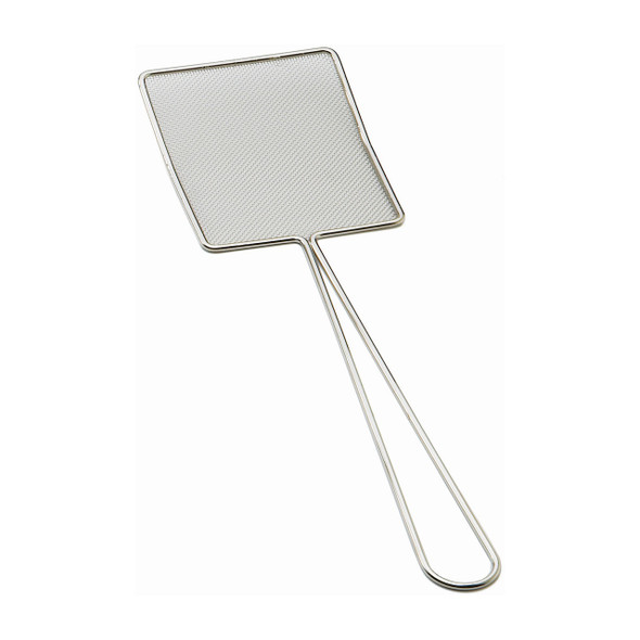 Tablecraft 2675 5-1/4" x 6" Rectangular Fine Mesh Skimmer