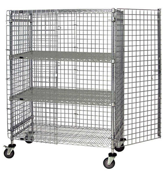 Quantum M1848-69SEC-2 Mobile Security Unit, 48"W x 18"D x 69"H